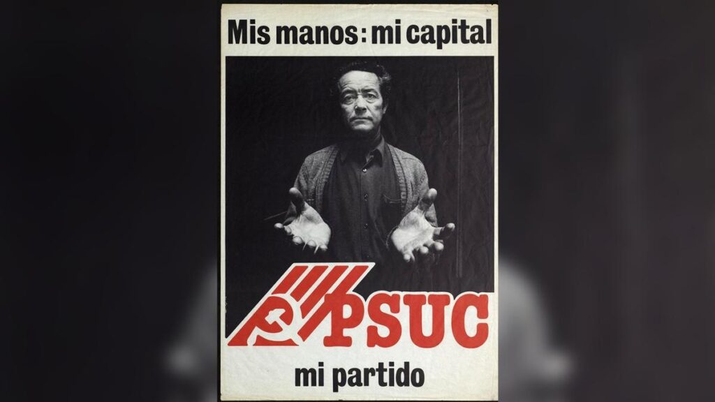 Cartel publicitario del PSUC.