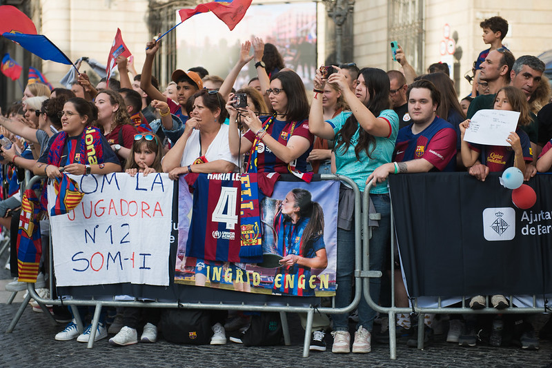 Recepció de les jugadores del Barça femení després de proclamar-se campiones d´Europa (2024) | Ajuntament de Barcelona