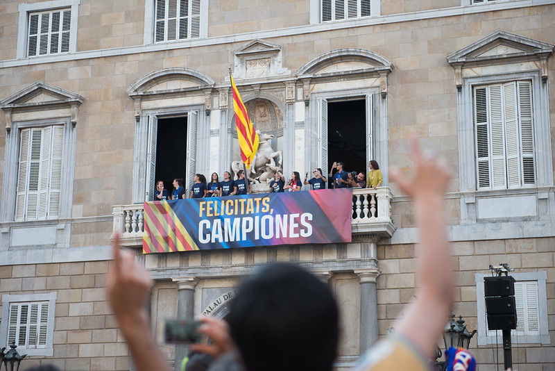 Recepció de les jugadores del Barça femení després de proclamar-se campiones d´Europa (2024) | Ajuntament de Barcelona